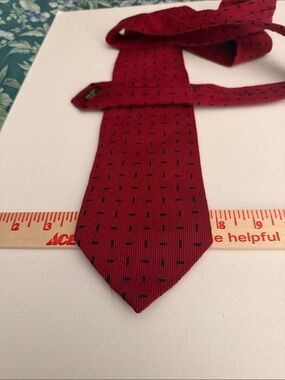 Nat Nast Men's Red Patterned Silk/cotton blend Tie - Preppy classic drink recipe